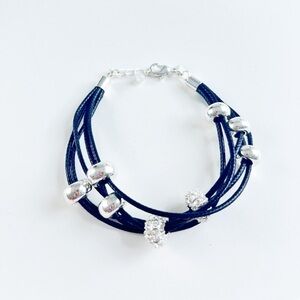 Black Strings Beads Bracelet for Wonan